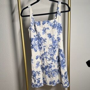 Abercrombie & Fitch Blue Floral Patterned Top